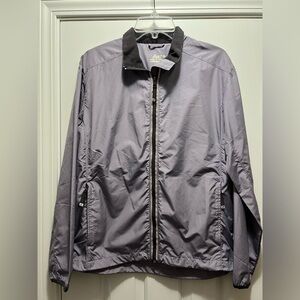 Asics Womens Hooded Windbreaker Jacket Purple Size M